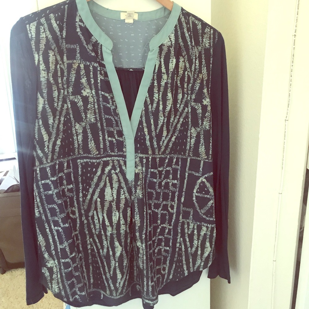 ‘Tiny’ blue blouse from Anthropologie